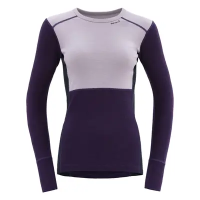 Devold Lauparen Merino Shirt Woman Orchid/Lilac/Ink Termikus fehérnemű