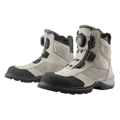 ICON - Motorcycle Gear Stormhawk WP Boots Grey Motoros csizmák