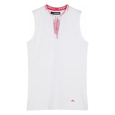 J.Lindeberg Leya Sleeveless Golf White Rövid ujjú póló