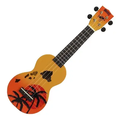 Mahalo Hawaii Hawaii Orange Burst Szoprán ukulele