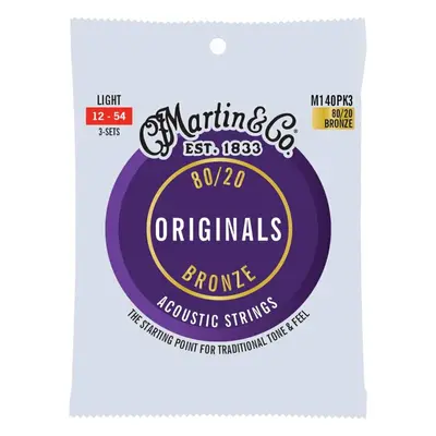 Martin Originals Light 3-Pack Akusztikus gitárhúrok