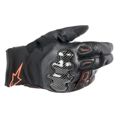 Alpinestars SMX-1 Drystar Gloves Black/Red Fluo Motoros kesztyűk