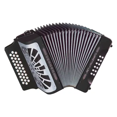 Hohner El Rey del Vallenato ADG Black Gombos harmonika Black