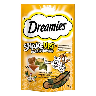 6x55g Dreamies Shakeups Szárnyaspiknik multivitamin snack macskáknak