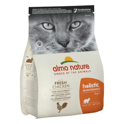 2kg Almo Nature Holistic csirke & rizs száraz macskatáp