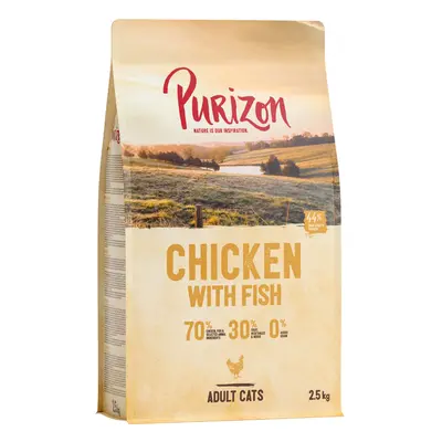 2,5kg Purizon Adult csirke & hal gabonamentes száraz macskatáp