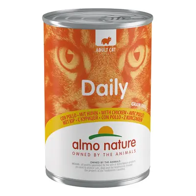 6x400g Almo Nature Daily Menu Csirke nedves macskaeledel