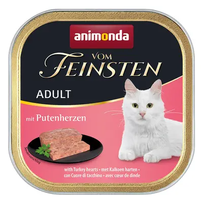 32x100g animonda vom Feinsten Adult Pulykaszív nedves macskatáp