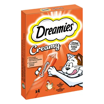 44x10g Dreamies Creamy Snacks Csirke jutalomfalat macskáknak