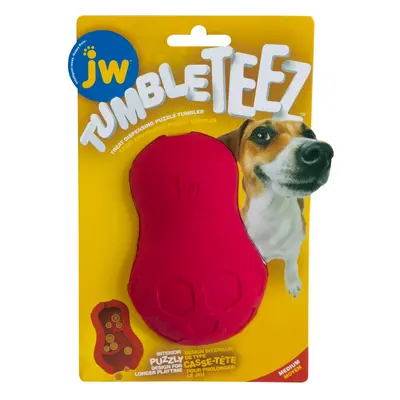 JW Tumble Teez Treat Toy kutyajáték- M méret, piros