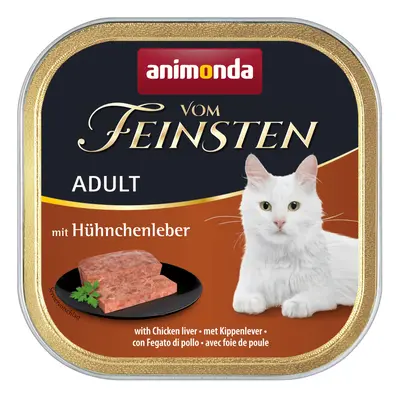 32x100g animonda vom Feinsten Adult csirkemáj nedves macskatáp