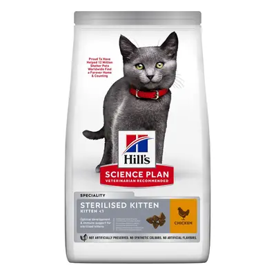 1,5kg Hill's Science Plan Sterilised Kitten csirke száraz macskatáp