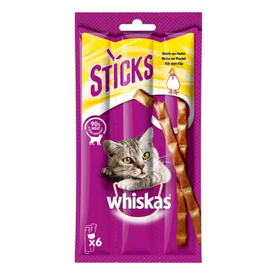 28x36g Whiskas Sticks gazdaságos csomag macskasnack - Csirkével gazdagon