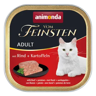 6x100g animonda vom Feinsten Adult nedves macskatáp-Marha & burgonya