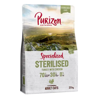 2,5kg Purizon Sterilised Adult pulyka & csirke - gabonamentes száraz macskatáp