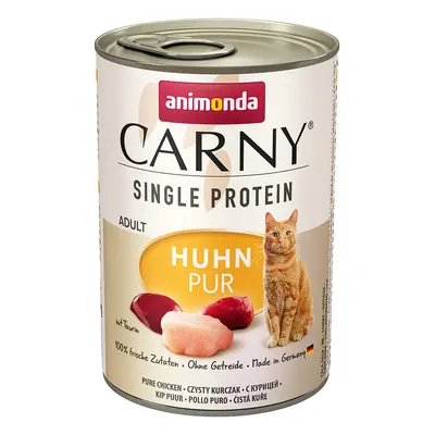 12x400g Animonda Carny Single Protein Adult nedves macskatáp- Csirke pur