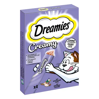 44x10g Dreamies Creamy Snacks kacsa jutalomfalat macskáknak