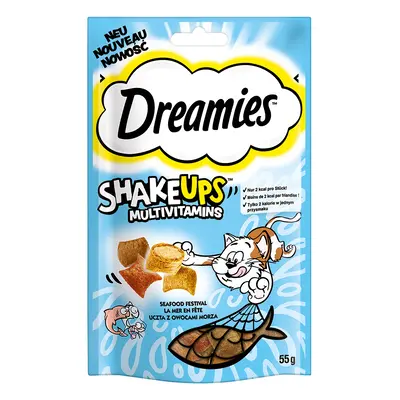 6x55g Dreamies Shakeups Tenger gyümölcsei fesztivál multivitamin snack macskáknak