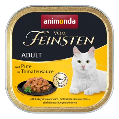 36x100g animonda vom Feinsten Adult NoGrain szószban nedves macskatáp-Pulyka paradicsomszószban