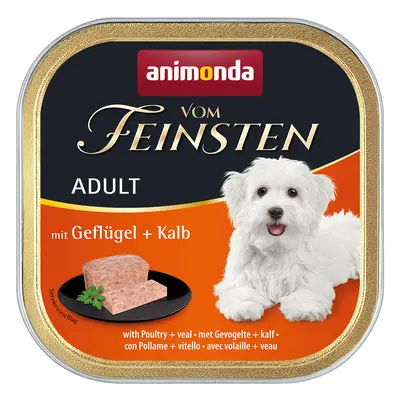 24x150g animonda vom Feinsten Adult szárnyas & borjú nedves kutyatáp