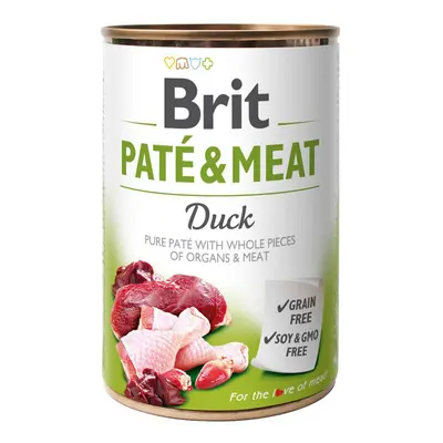 6x400g Brit Brit Paté & Meat nedves kutyatáp - Kacsa