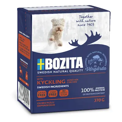 6x370g Bozita Naturals Morsels in Jelly csirkés kutyatáp nedves kutyatáp