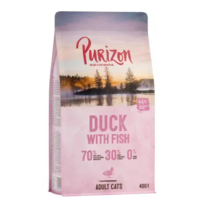 400g Purizon Adult kacsa & hal - gabonamentes száraz macskatáp