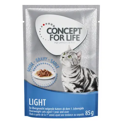 24x85g Concept for Life Light nedves macskatáp szószban