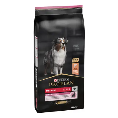 2x14 kg PURINA PRO PLAN Medium Adult Sensitive Skin száraz kutyatáp