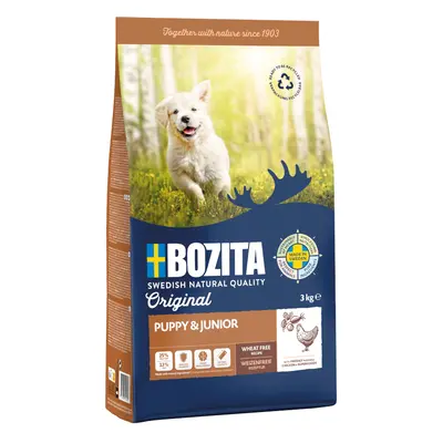 2x3kg Bozita Naturals Puppy & Junior búzamentes száraz kutyatáp