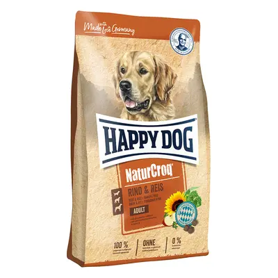 2x15 kg Happy Dog NaturCroq marha & rizs száraz kutyatáp