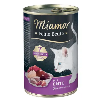 24x400g Miamor Feine Beute nedves macskatáp-kacsa