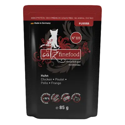 8x85g catz finefood Purrrr No. 103 csirke tasakos nedves macskatáp