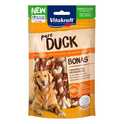 3x80g Vitakraft pure DUCK Bonas kalciumos csontok kacsával kutyasnack