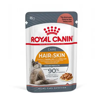 12x85g Royal Canin Hair & Skin Care szószban nedves macskatáp