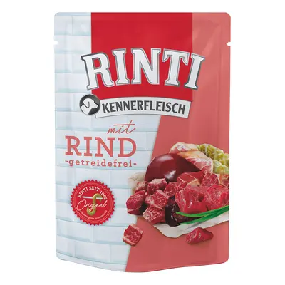 10x400g RINTI Kennerfleisch tasakos marha nedves kutyaeledel