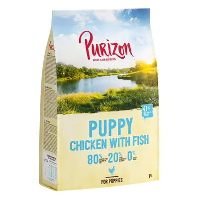 4kg ÚJ RECEPTÚRA: Purizon Puppy csirke & hal - gabonamentes száraz kutyatáp