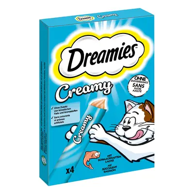 44x10g Dreamies Creamy Snacks Lazac jutalomfalat macskáknak