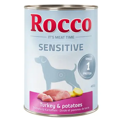 6x400g Rocco Sensitive pulyka & burgonya gabonamentes nedves kutyatáp