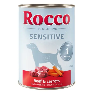 6x400g Rocco Sensitive marha & sárgarépa gabonamentes nedves kutyatáp