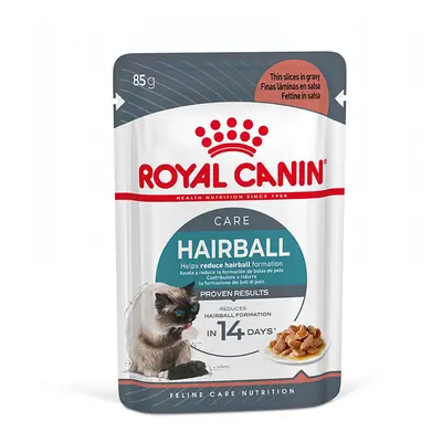 12x85g Royal Canin Hairball Care szószban nedves macskatáp