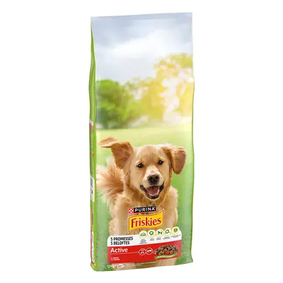 2x12kg PURINA Friskies Dog Adult Active marha száraz kutyatáp