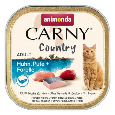 32x100g animonda Carny Country Adult Csirke, pulyka & pisztráng nedves macskatáp