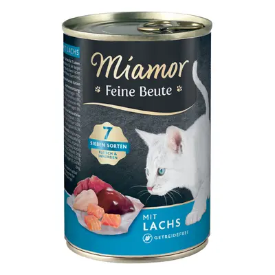 24x400g Miamor Feine Beute nedves macskatáp-lazac