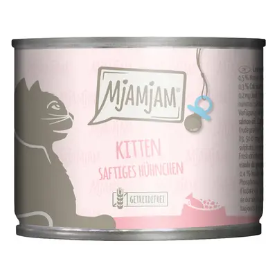 6x200g MjAMjAM Kitten - Szaftos csirke lazacolajjal nedves macskatáp