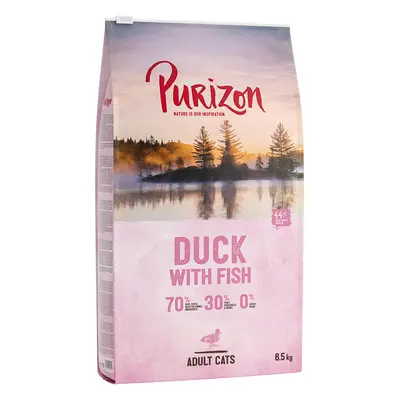 2x6,5kg Purizon Adult kacsa & hal - gabonamentes száraz macskatáp