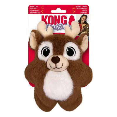 KONG Holiday Snuzzles rénszarvas kutyajáték, S: H 19 x Sz 14 cm