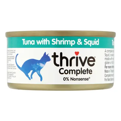 24x75g Thrive Complete tonhal, garnélarák & tintahal nedves macskatáp