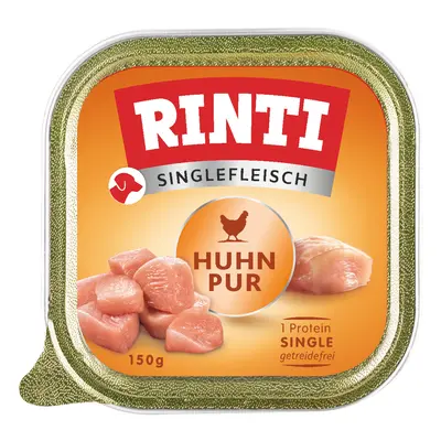 20x150g RINTI Singlefleisch gazdaságos csomag nedves kutyatáp - Csirke pur