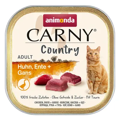 32x100g animonda Carny Country Adult Csirke, kacsa & liba nedves macskatáp